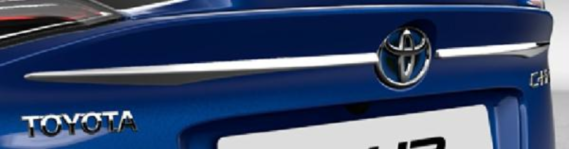 Накладка дверей багажника, верхняя, хром C-HR 2019+ (TOYOTA) (31485)