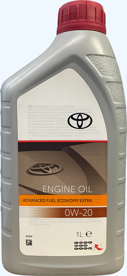 Моторна олива Toyota Engine Oil 0W-20 AFE EXTRA 1л (08880-86296) (37546)
