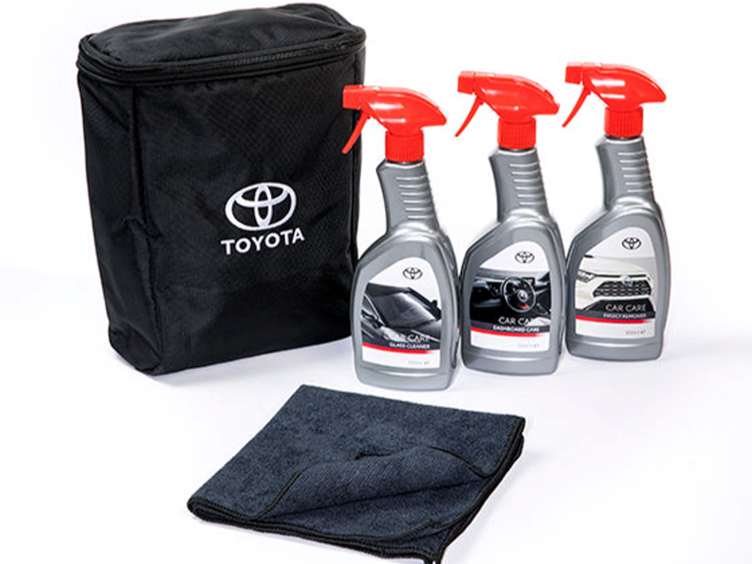 Комплект для догляду за авто (засіб для очистки скла, засіб для видалення комах з кузова, засіб для догляду за пластиком в салоні) (31352)
