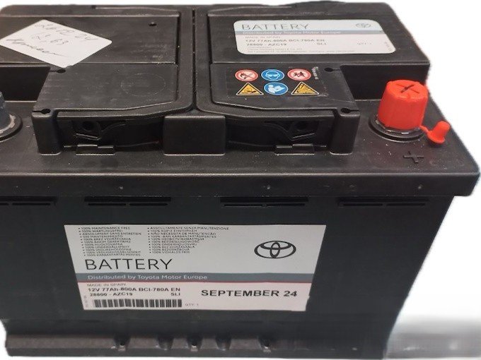 Акумулятор автомобільний 12V 77Ah (TOYOTA) 28800-AZC19 (43439)