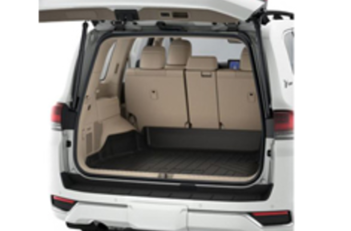 Килим в багажник гумовий 5 місць з високим бортом LC300 (24953)