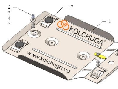 Захист електромотора ( металевий ) Highlander 2020+ 2,5 Hybrid (31638)