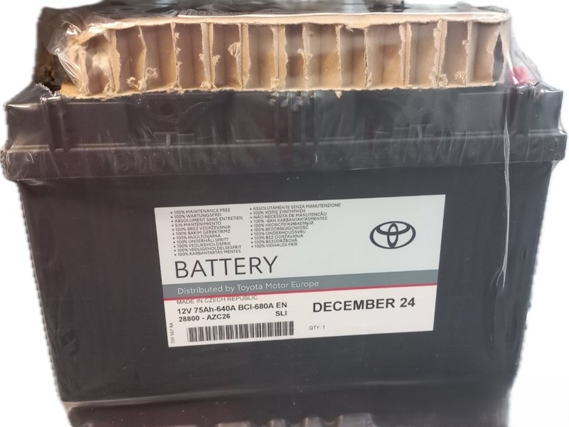 Акумулятор автомобільний 12V 75Ah (TOYOTA) 28800-AZC26 (43479)
