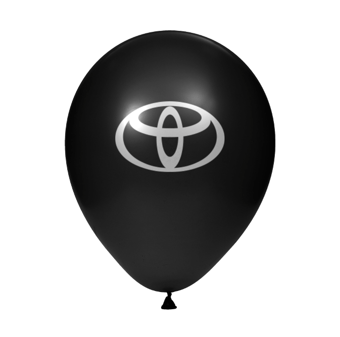 Чорна повітряна куля упаковка 50 шт. (TOYOTA) (35840)