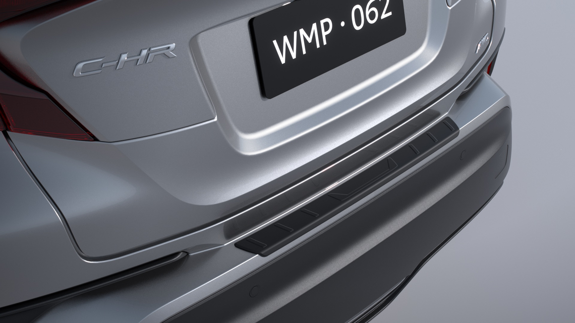 Захисна накладка заднього бампера чорна C-HR 2019-2023 (TOYOTA) (24890)