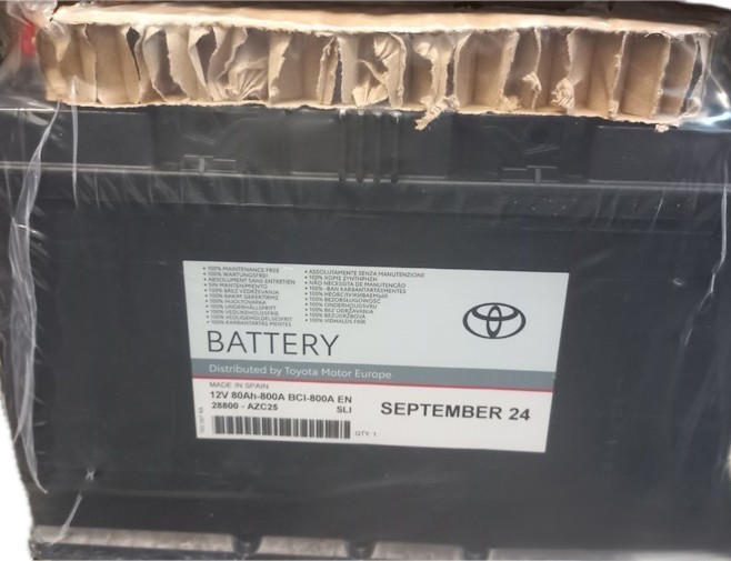 Акумулятор автомобільний 12V 80Ah (TOYOTA) 28800-AZC25 (43480)