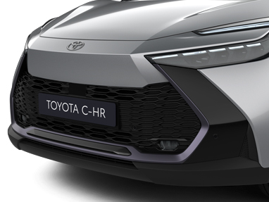 Декоративна накладка переднього бампера, пофарбована Piano Black C-HR 2024- (31251)